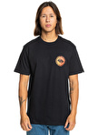 Quiksilver Siyah Erkek O Yaka Standart Fit Baskılı T-Shirt EQYZT07670_LONG FADE SS