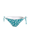 Calvin Klein Mavi - Beyaz Kadın Bikini Alt STRING SIDE TIE-PRINT KW0KW024860G1