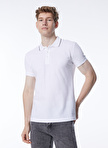 İce Play Düz Beyaz Erkek Polo T-Shirt 24EU1P0F101P420_Polo T-Shirt