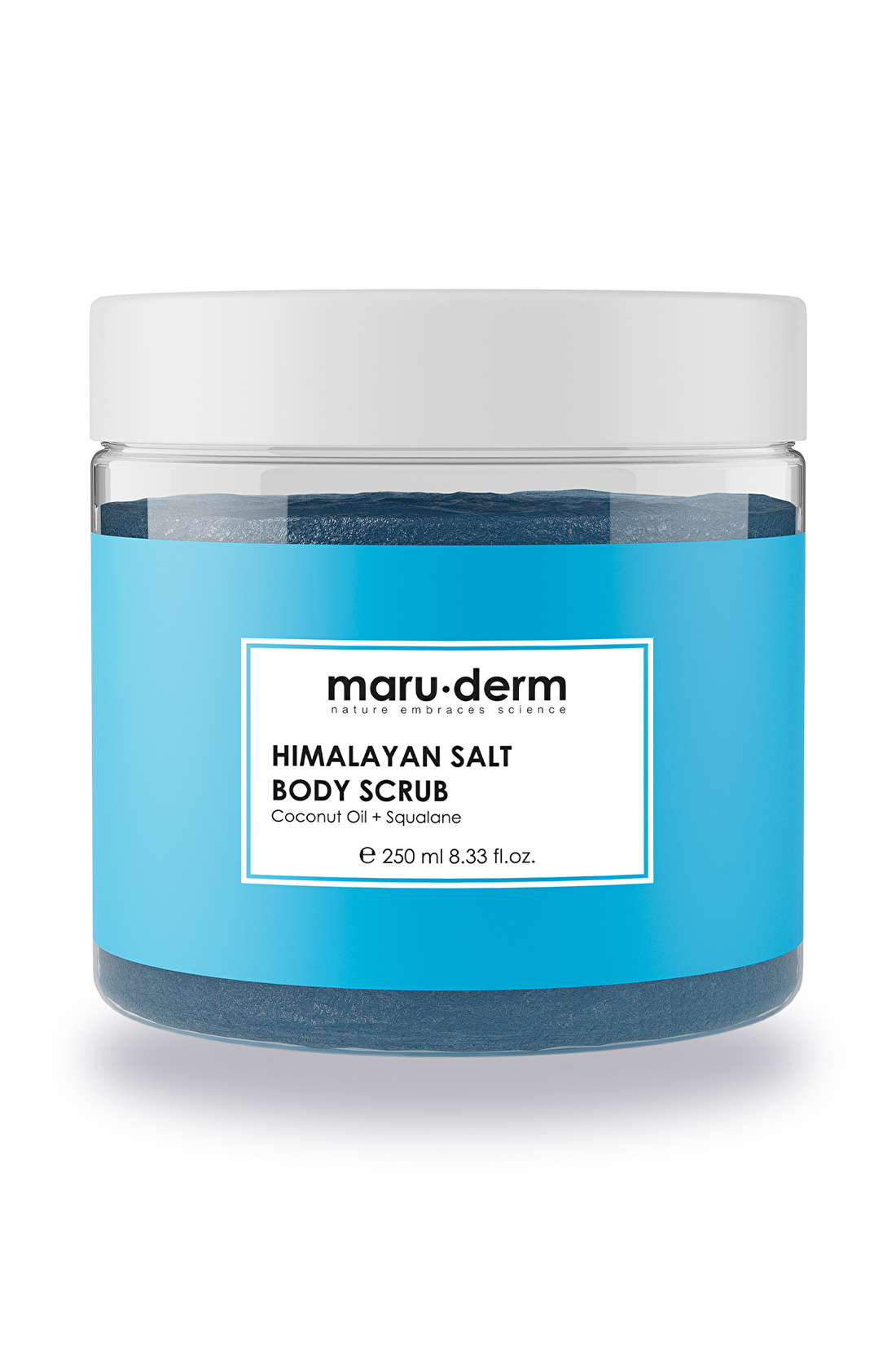 Maru.Derm Body Scrub | Himalaya Tuzu Vücut Peelingi | Squalane + Hindistan Cevizi Yağı 250 ML