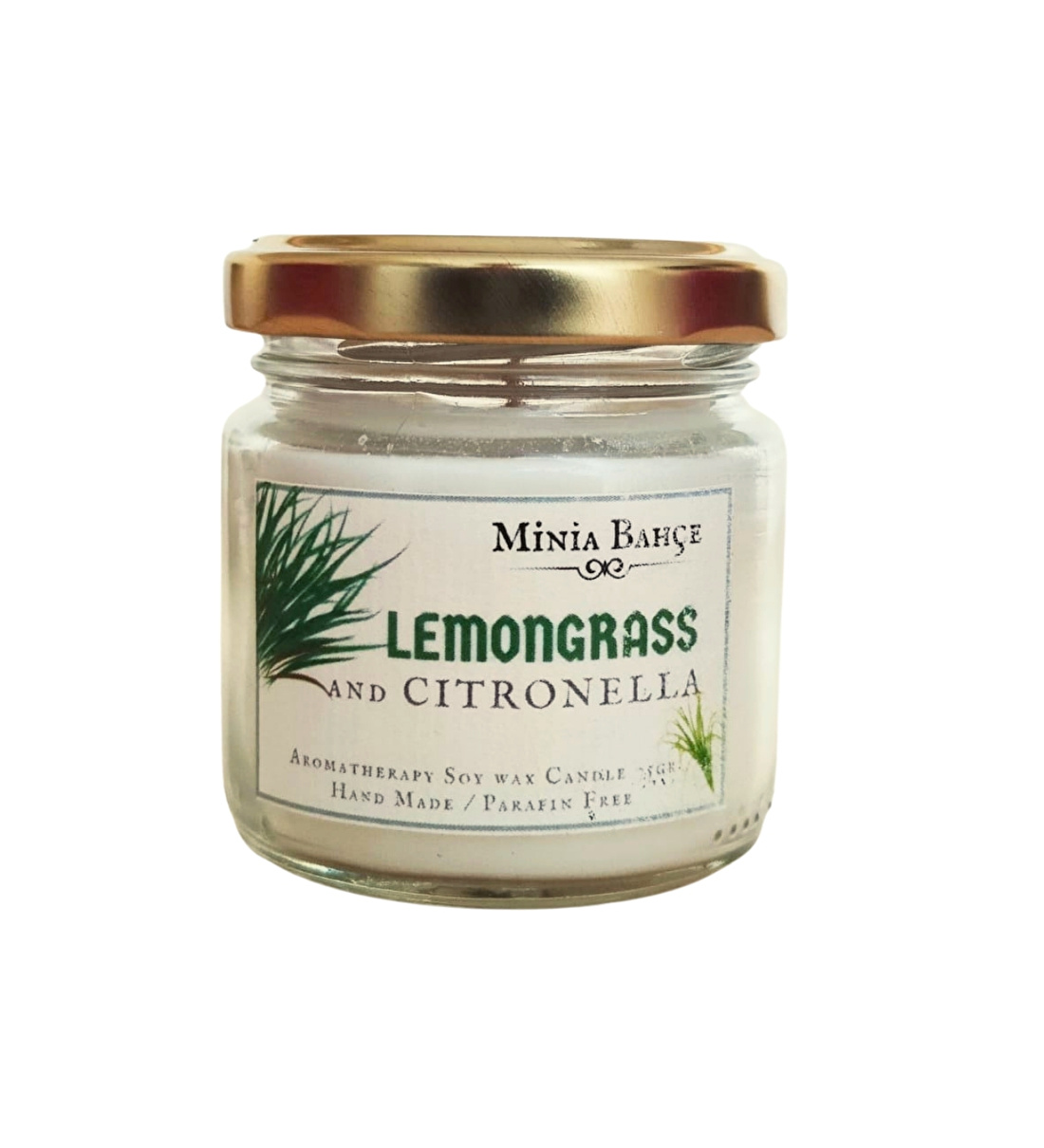 Limonotu & Citronella Yağı, Sineksavar Aromaterapi Soya Mumu, 75gr