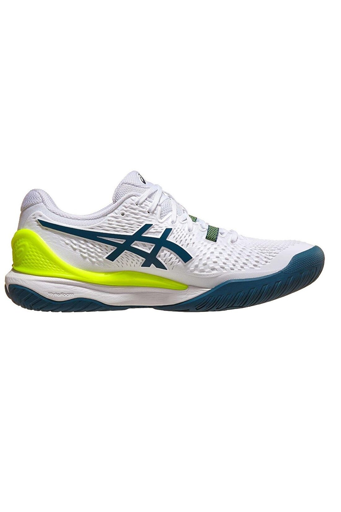 Asics Gel Resolution 9 Beyaz Yeşil Erkek Tenis Ayakkabısı