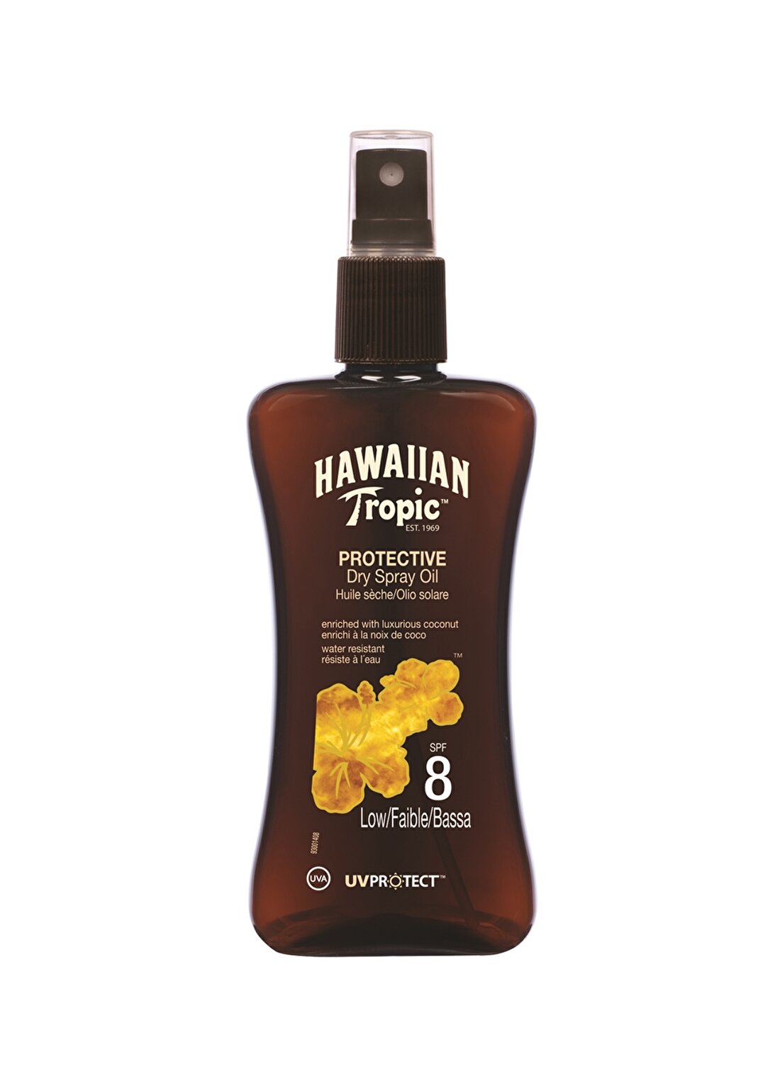 Hawaiian Tropic Dry Spray Oil SPF 8 200 Ml Güneş Ürünü