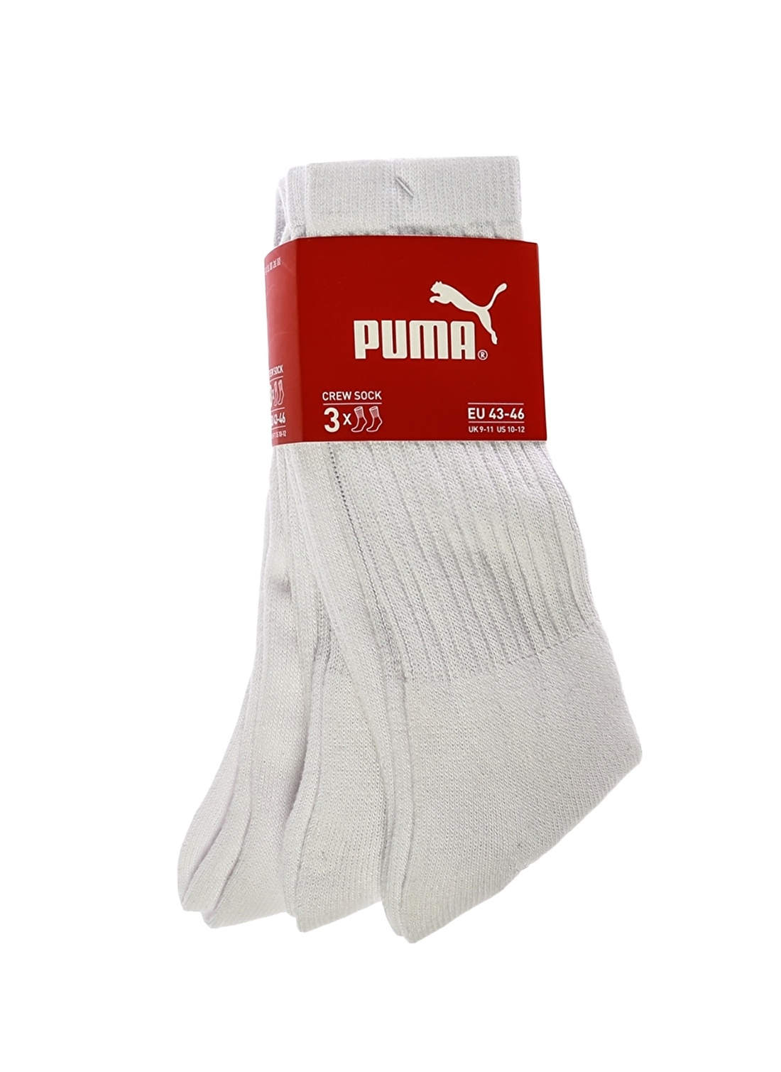 Puma Beyaz Unisex Düz Spor Çorap 88329602  