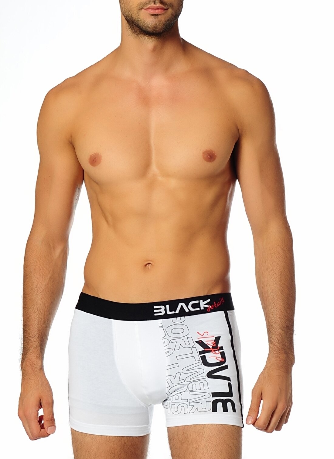 Blackspade Baskılı Beyaz İç Giyim Erkek Boxer