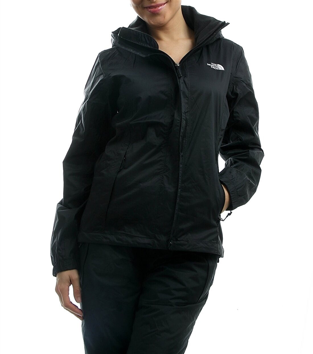 The North Face Siyah Bisiklet Yaka Kadın İnce Mont W RESOLVE JACKET 