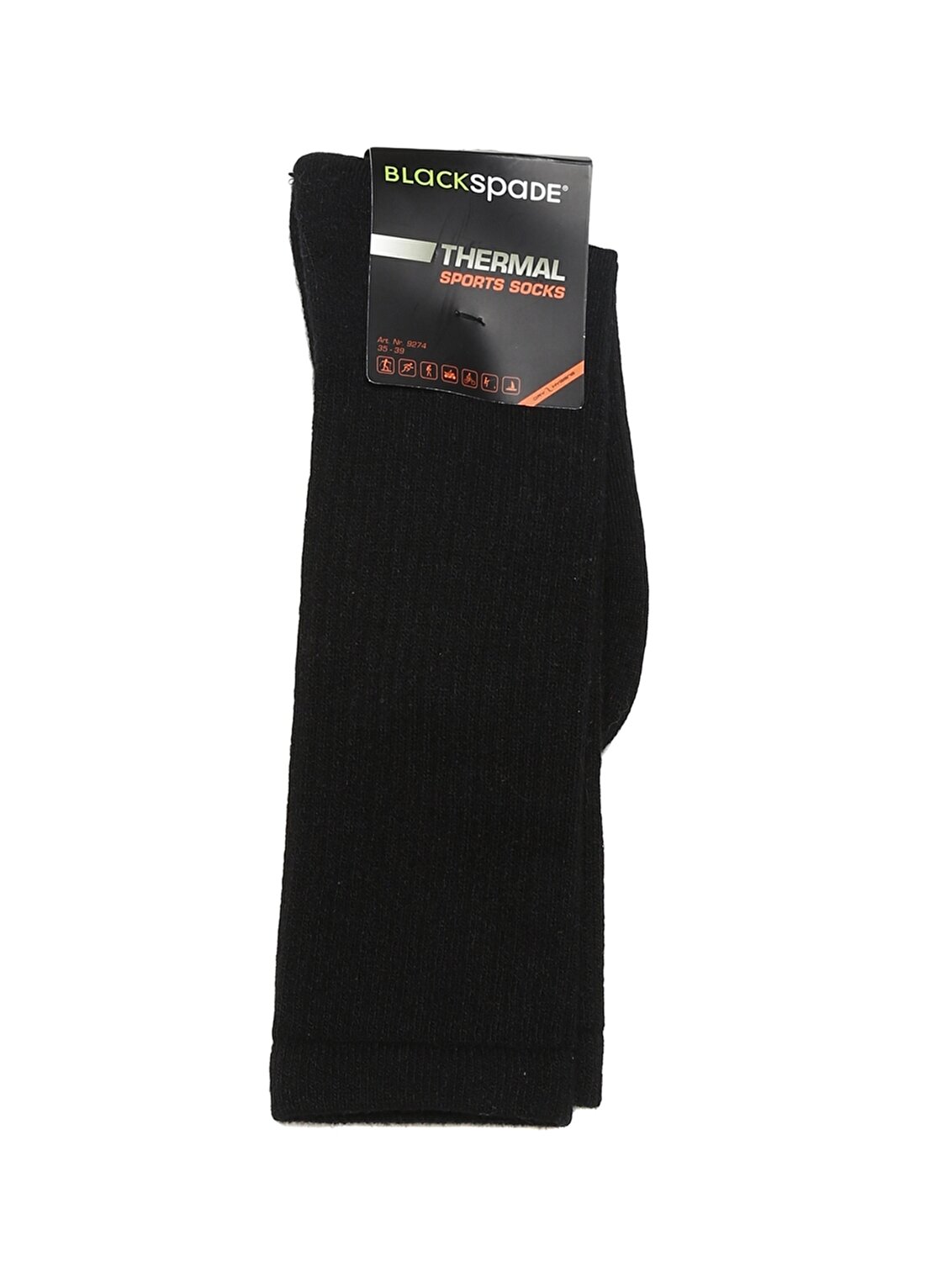 Blackspade Siyah Kadın Termal Soket Çorap 9274 Thermal