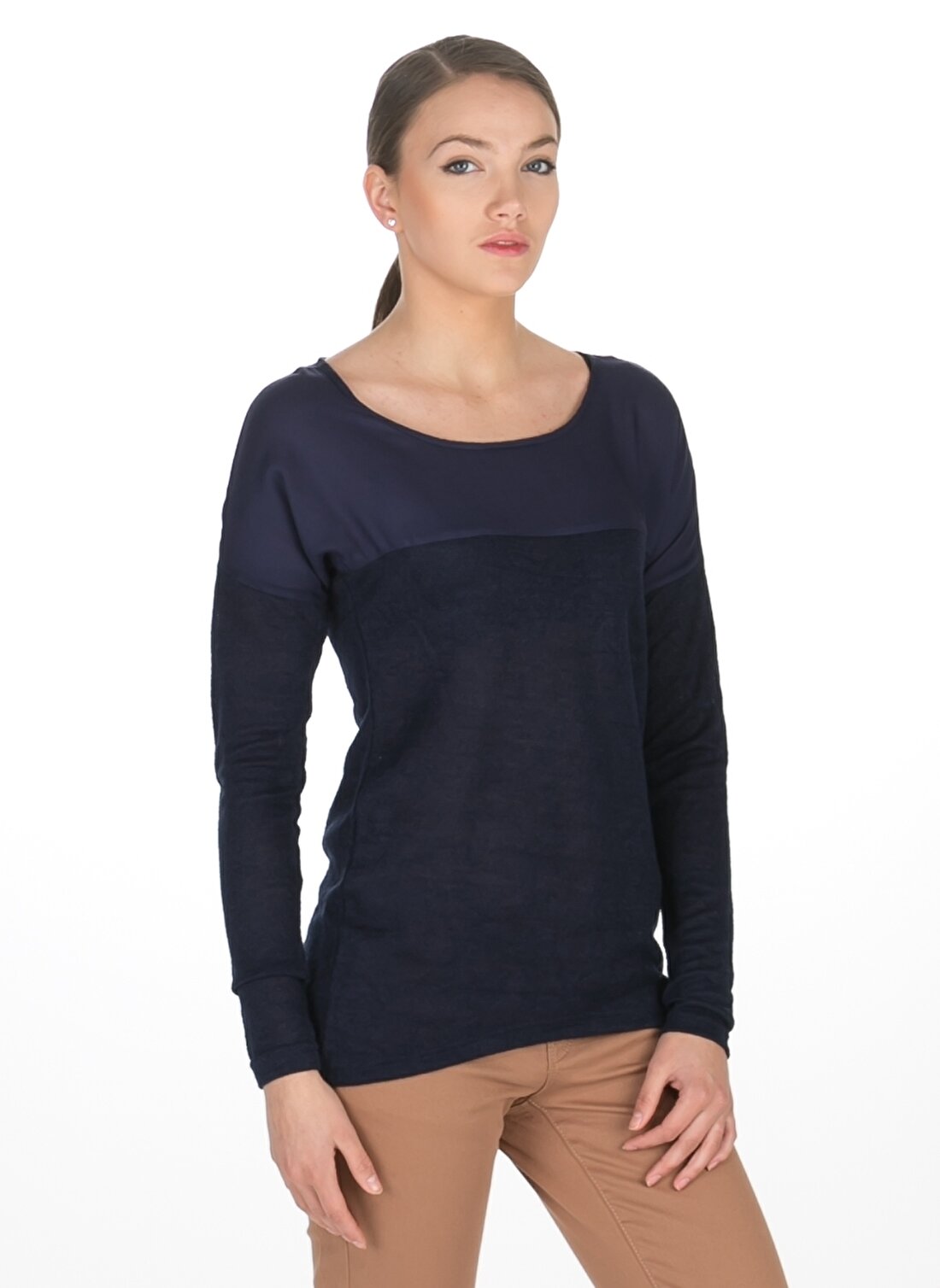 Vero Moda Koyu Lacivert Kadın Bluz V 10098602 MIXAR L