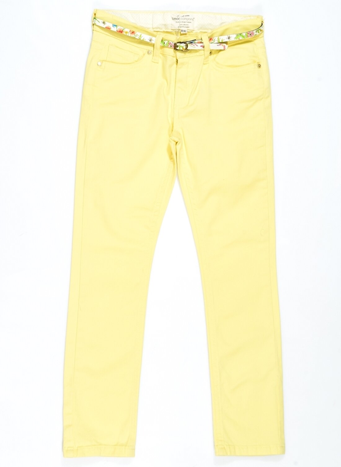 Limon Sarı Kız Çocuk Pantolon