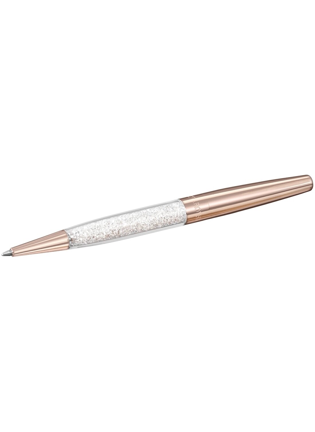 Swarovski Crystalline Stardust Ballpoint Pen Pembe Altın Kaplama Takı Seti