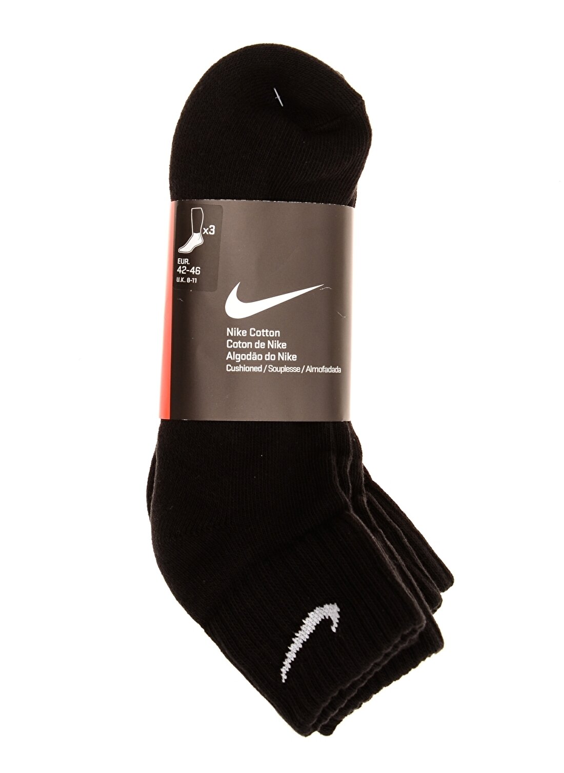 Nike Siyah - Gri Unisex Spor Çorap