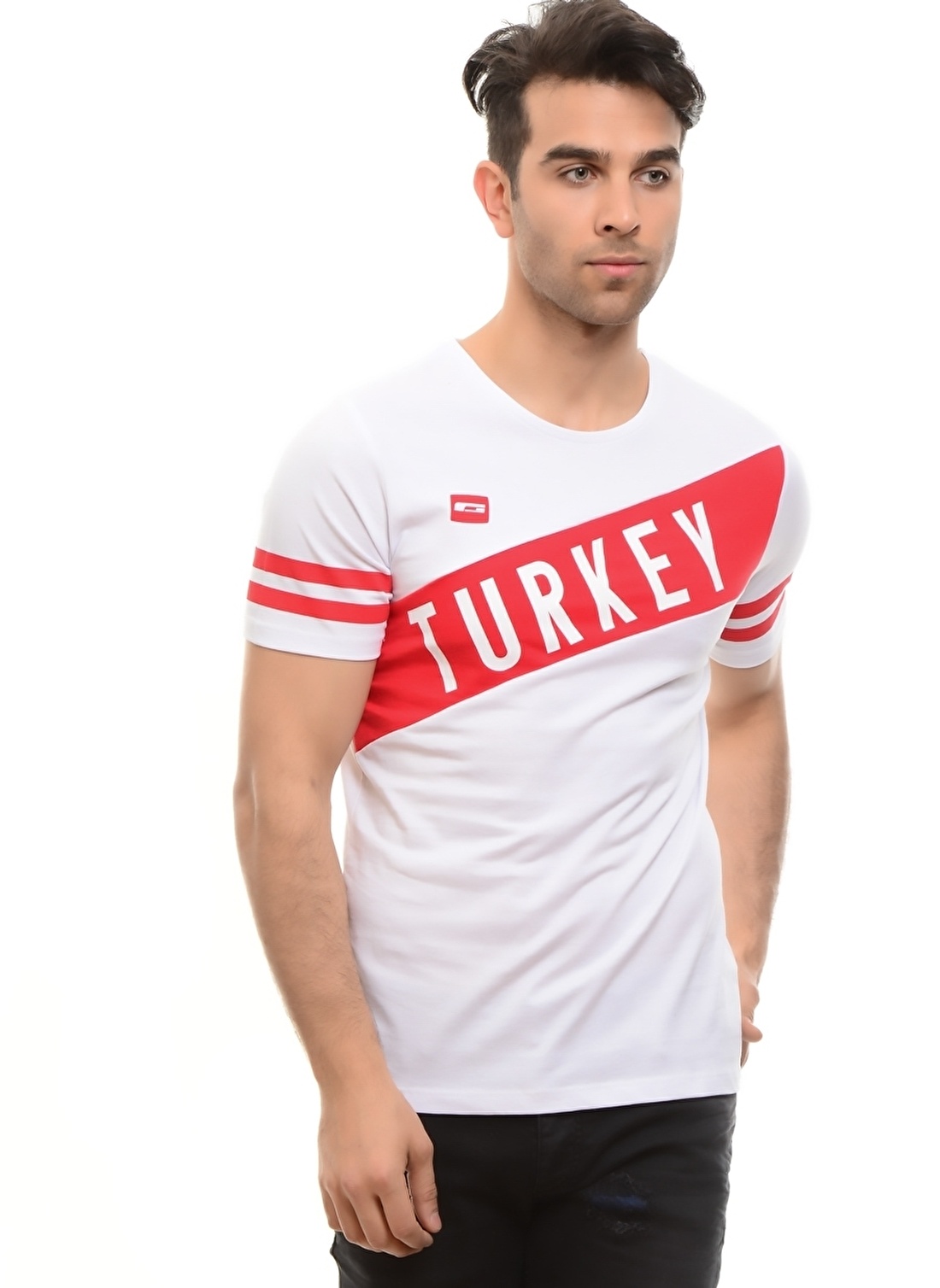 Jack & Jones Türkiye Yazılı Beyaz T-Shırt