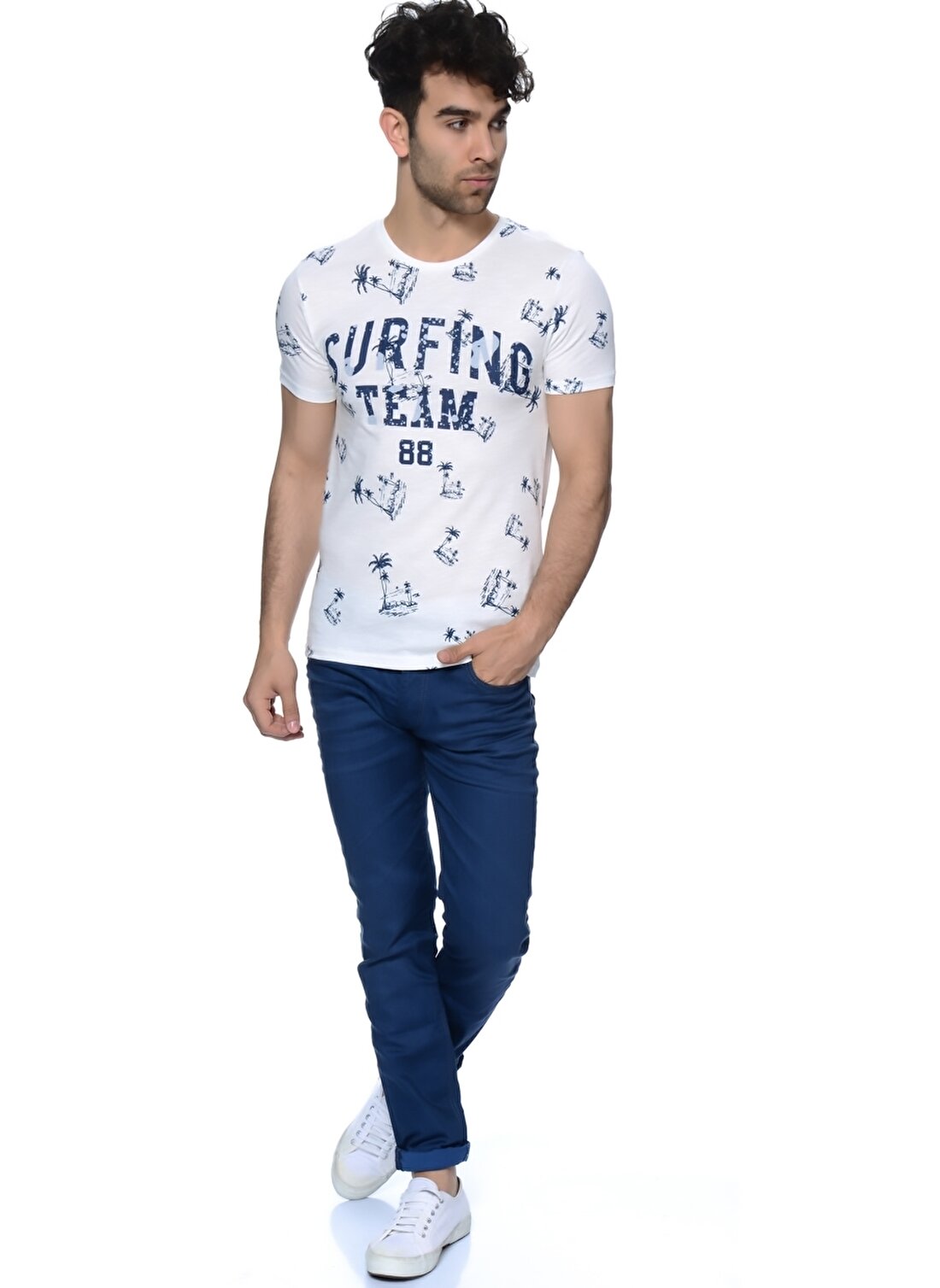 Jack & Jones Mavi Klasik Pantolon