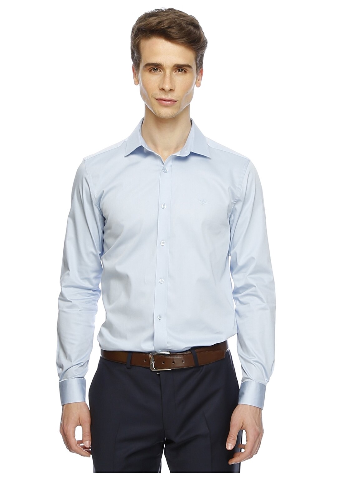 Beymen Business Slim Fit Uzun Kol Açık Mavi Erkek Gömlek