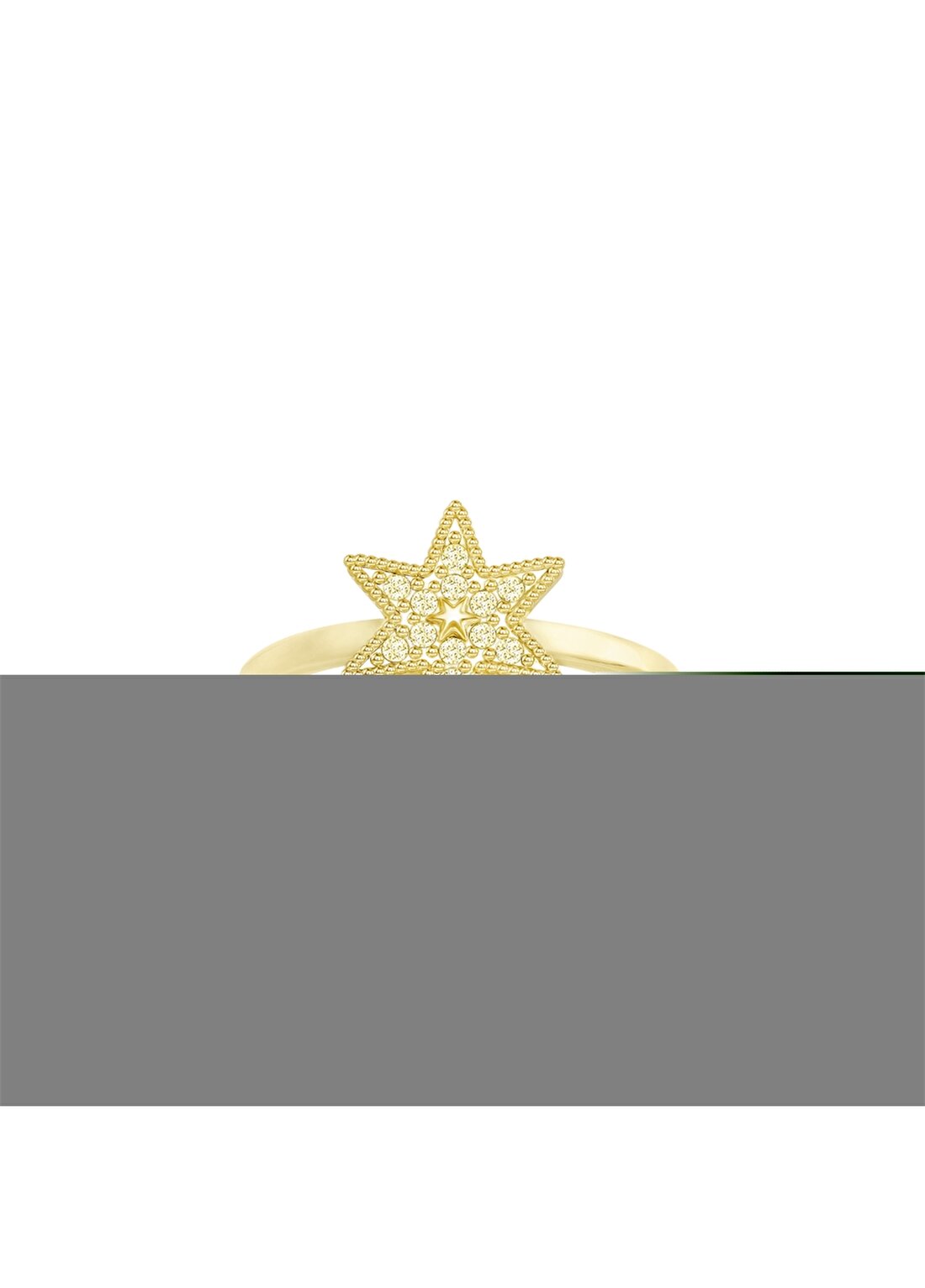 Swarovski 5284078 Yıldız Altın Kaplama Yüzük