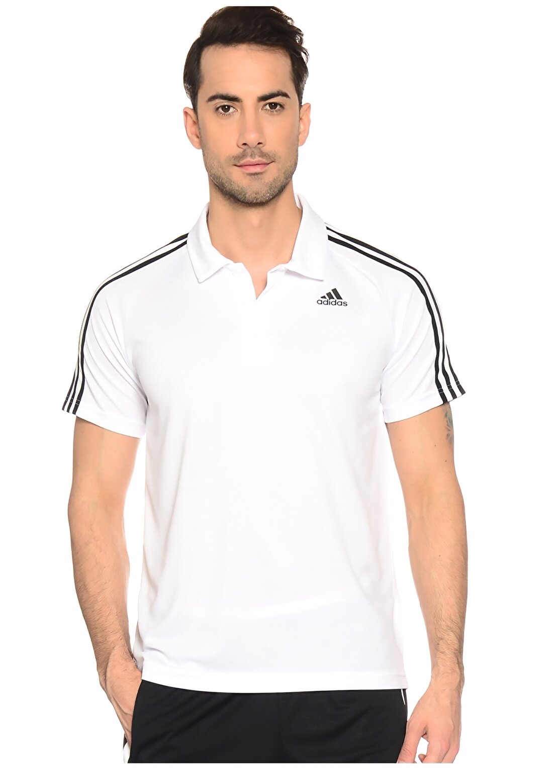 Adidas D2M 3 Stripes Polo T-Shirt