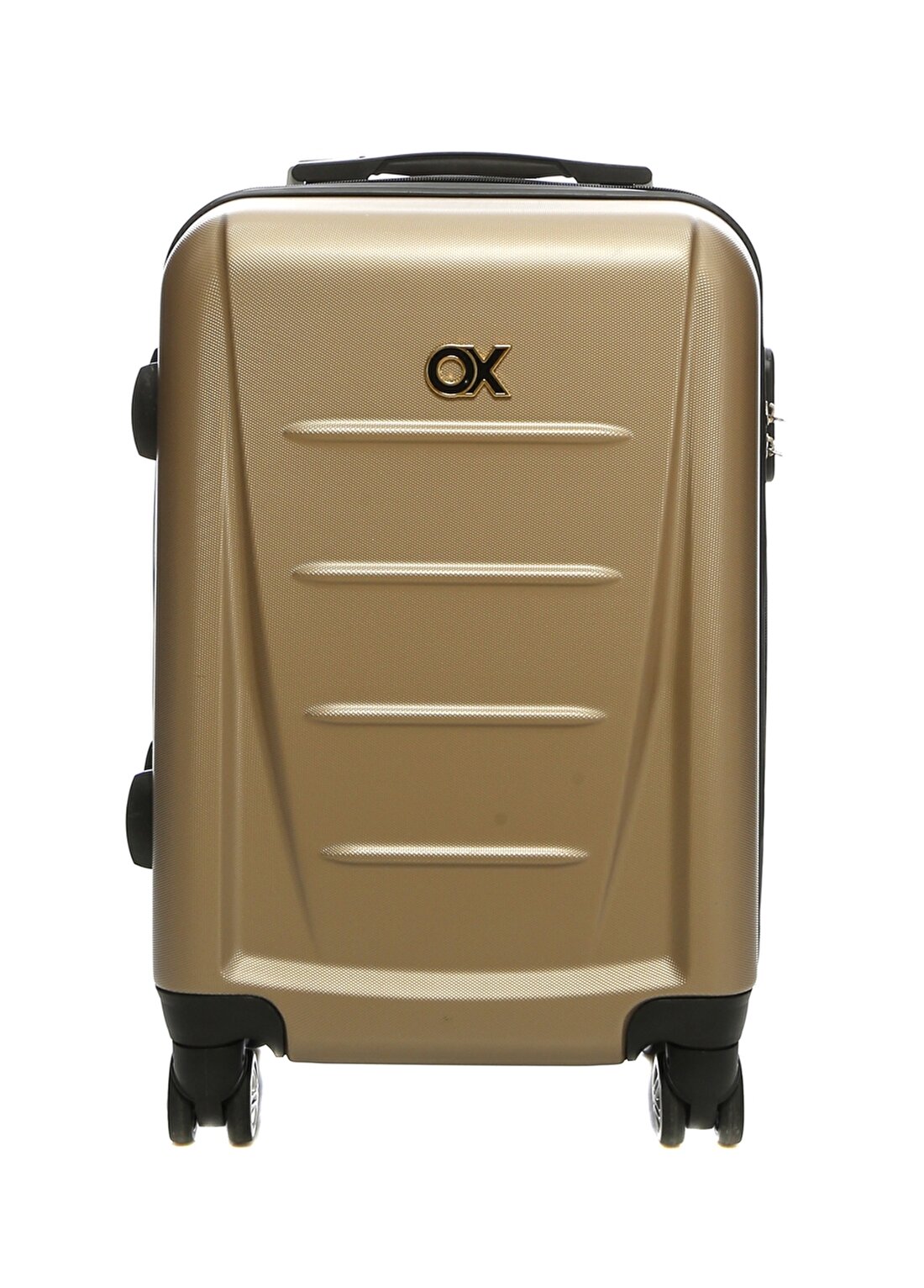 Ox Gold Çekçekli Kumaş Valiz