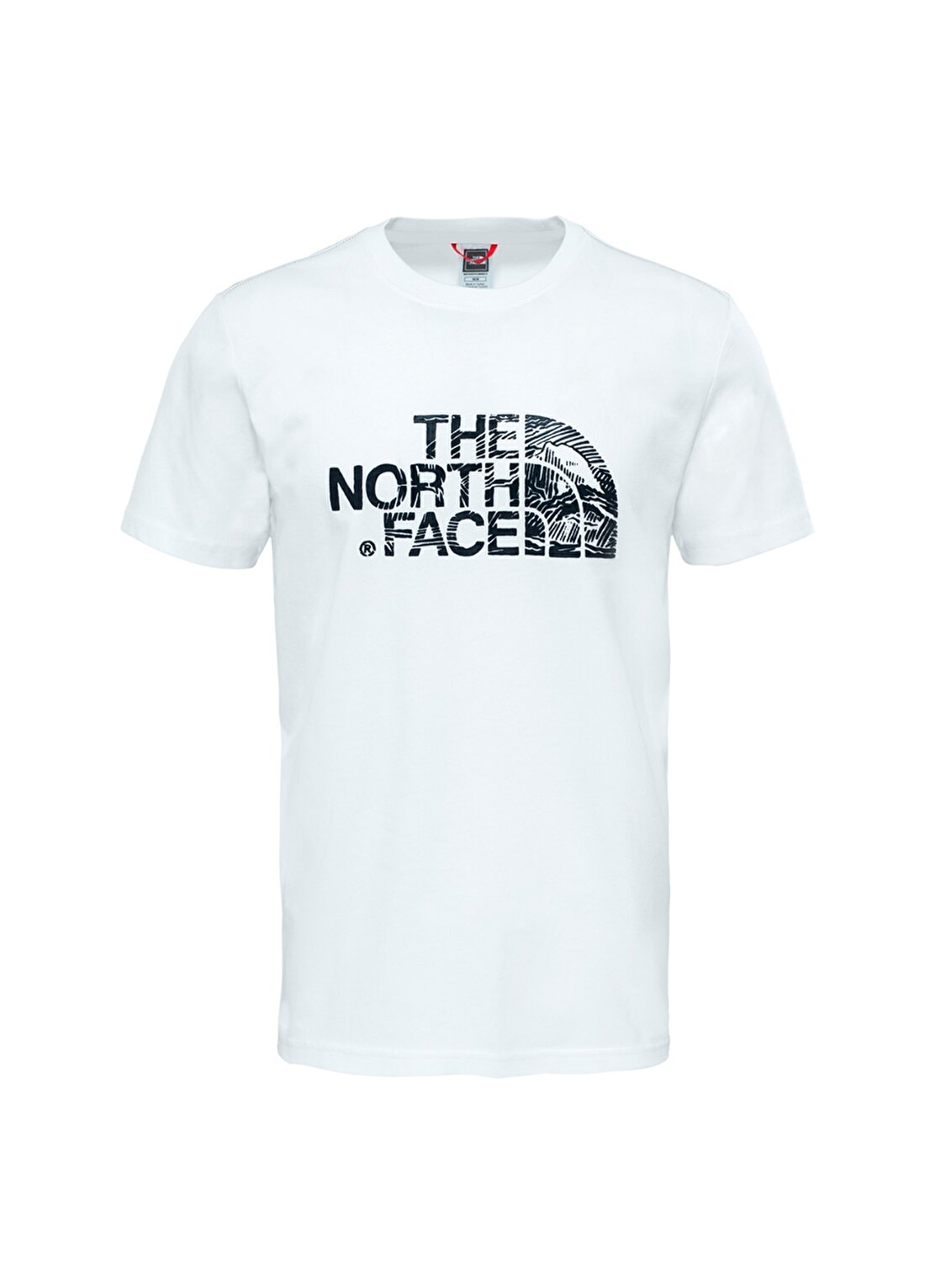 The North Face Nf00a3g1la91 Beyaz Erkek M S/S Woodcut Dome Tişört