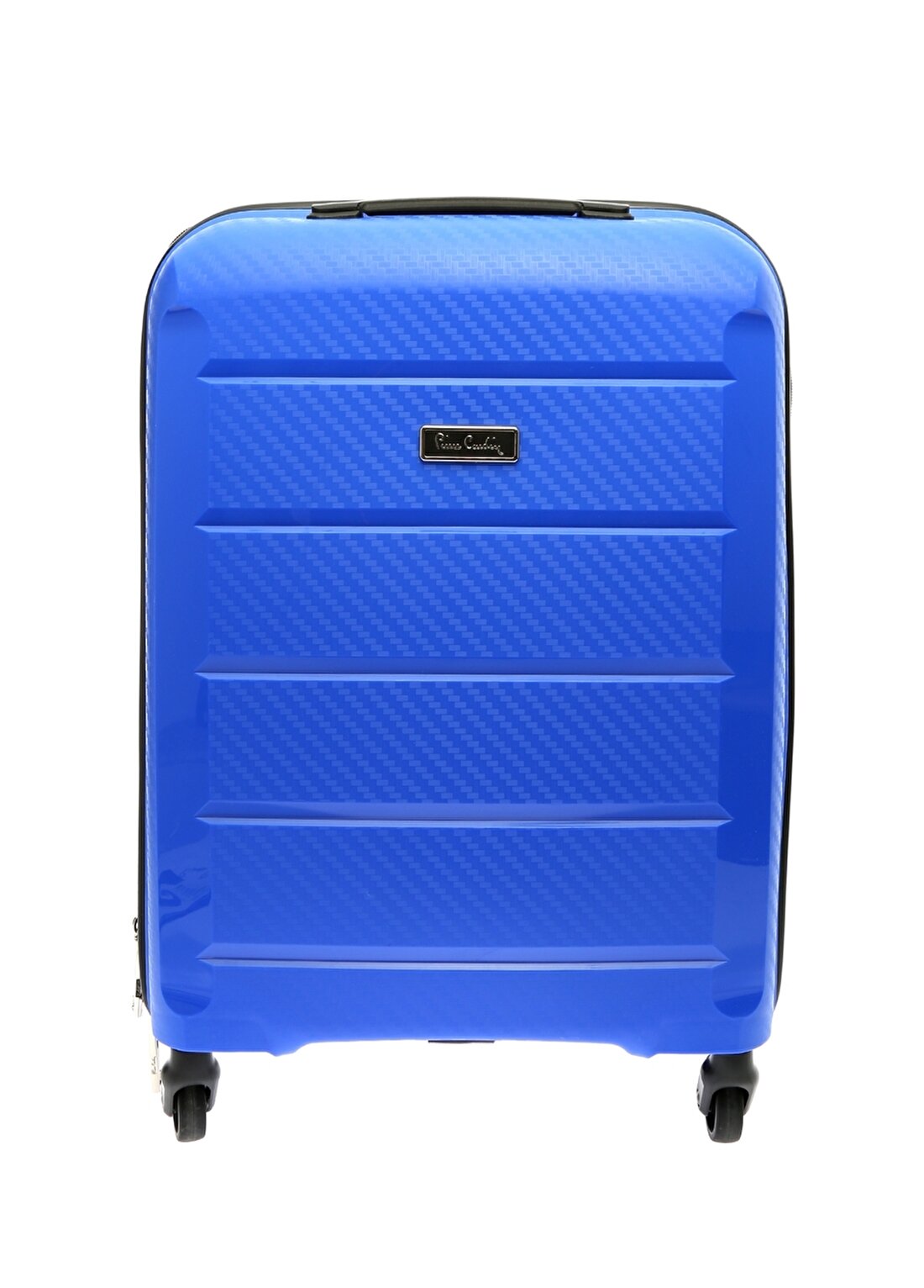 Pierre Cardin 50 Cm Mavi Çekçekli Kumaş Valiz