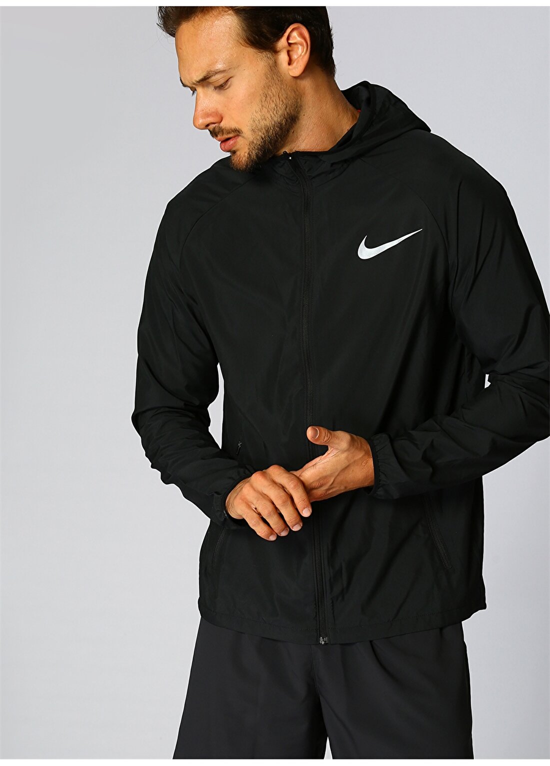 Nike Essential Hooded Running Zip Ceket