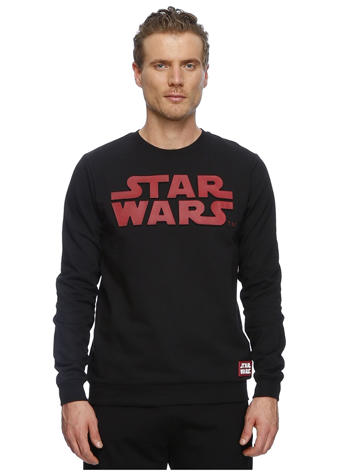 T-Box Star Wars Baskılı Siyah Sweatshirt