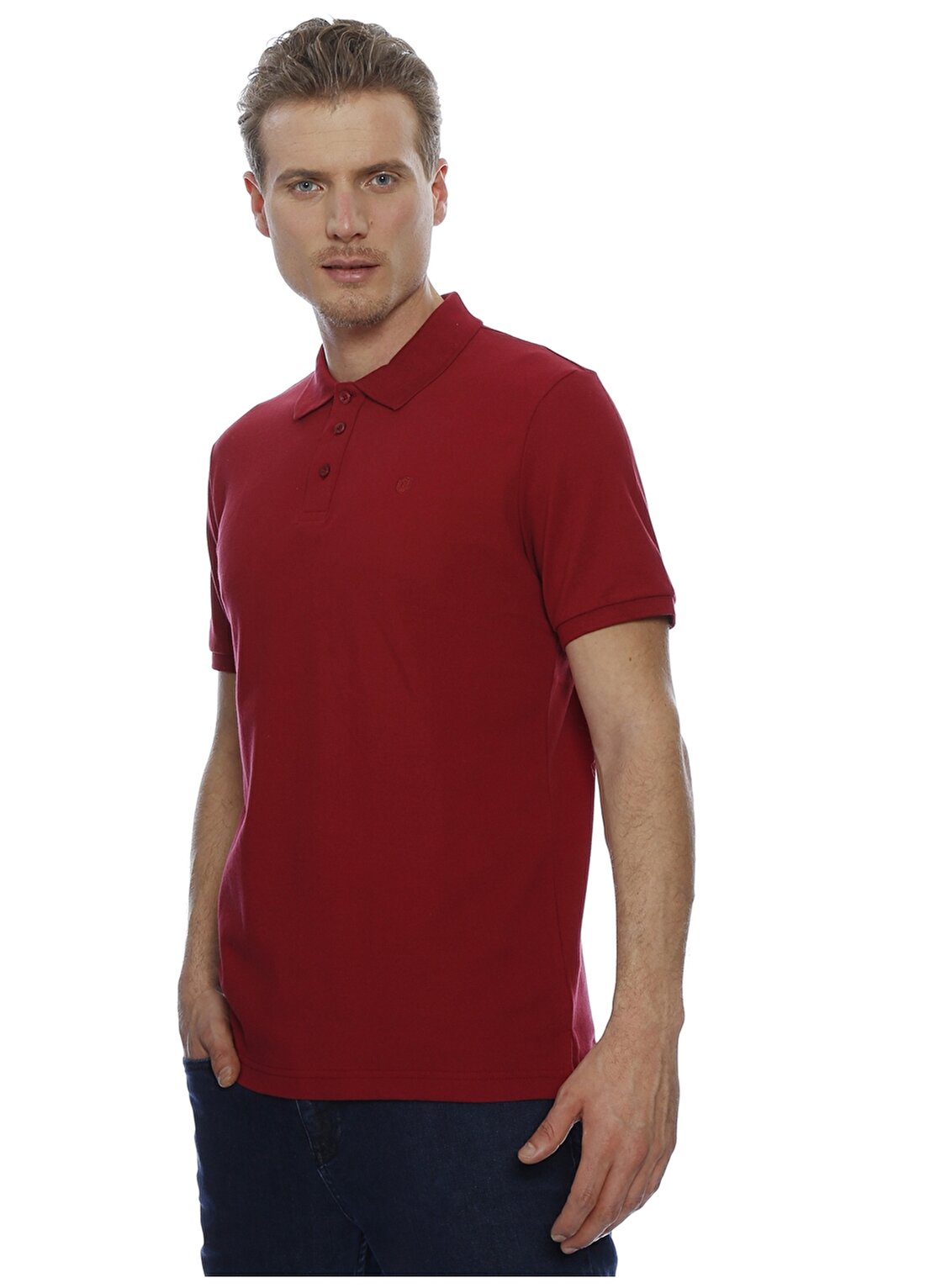 Limon Kırmızı Düz Polo T-Shirt