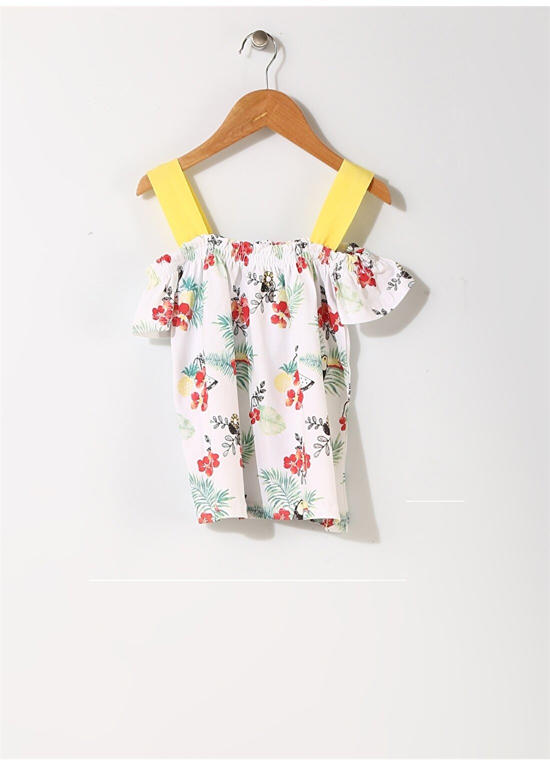 Limon Çiçek Desenli T-Shirt