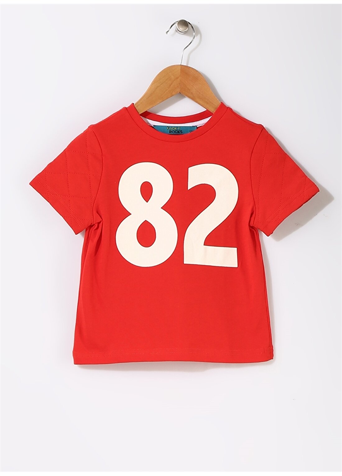 Funky Rocks Çocuk Sayı Baskılı Kırmızı T-Shirt