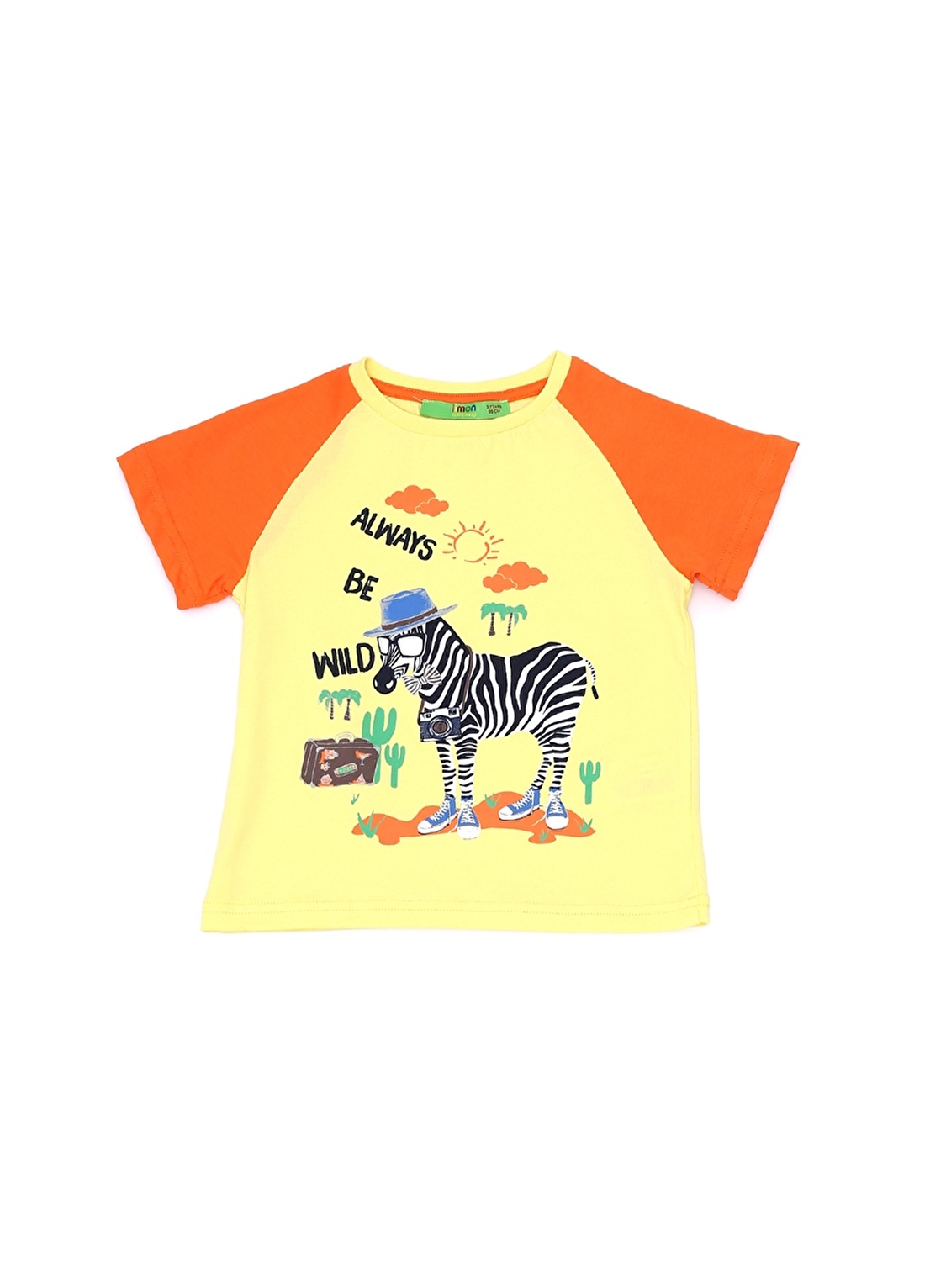 Limon Zebra Baskılı Erkek Çocuk T-Shirt