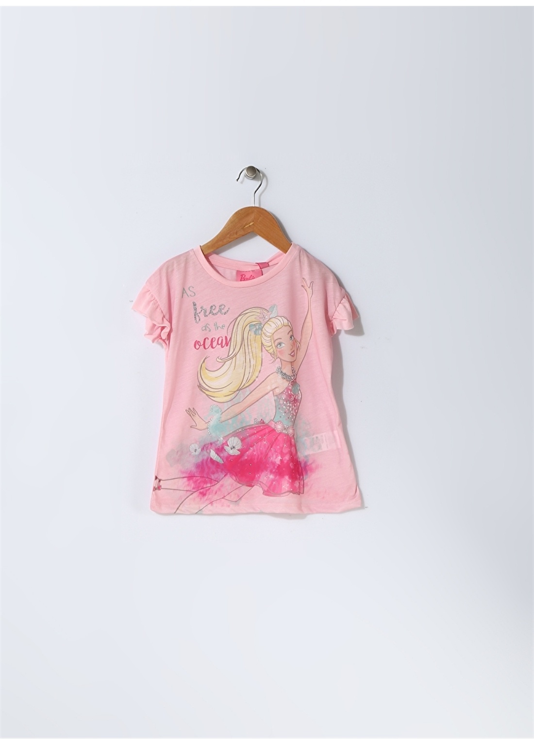 Barbie Kız Çocuk Karakter Baskılı Pembe T-Shirt