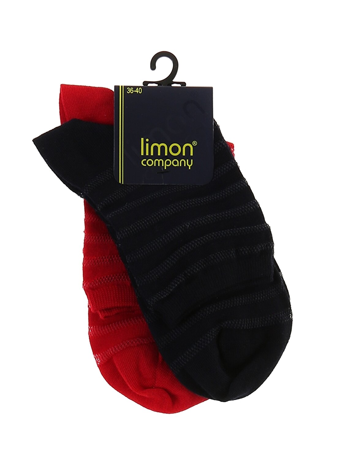 Limon Kırmızı Kadın Soket Çorap
