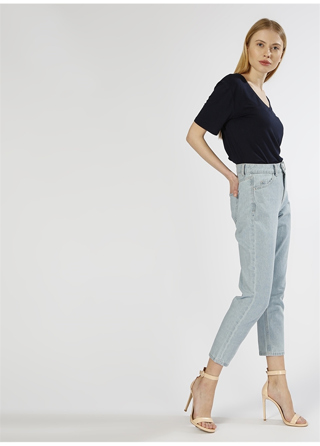 Vero Moda Boyfriend Açık Mavi Denim Pantolon