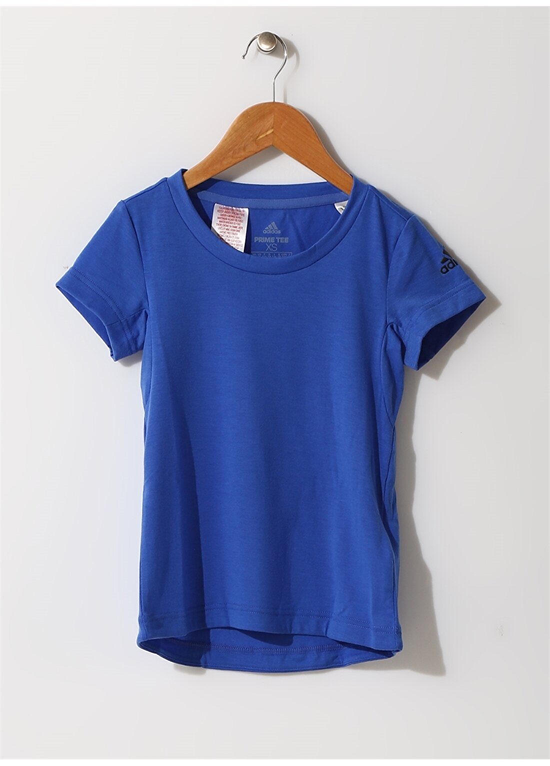 Adidas 81-CF7220-YG Prime Bisiklet Yaka Kısa Kollu Mavi Kız Bebek T-Shirt
