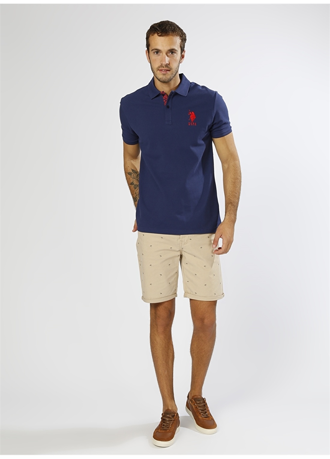 U.S. Polo Assn. Polo Yaka Lacivert T-Shirt