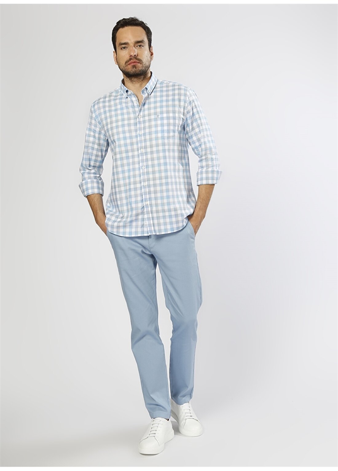 U.S. Polo Assn. Casual Mavi Klasik Pantolon