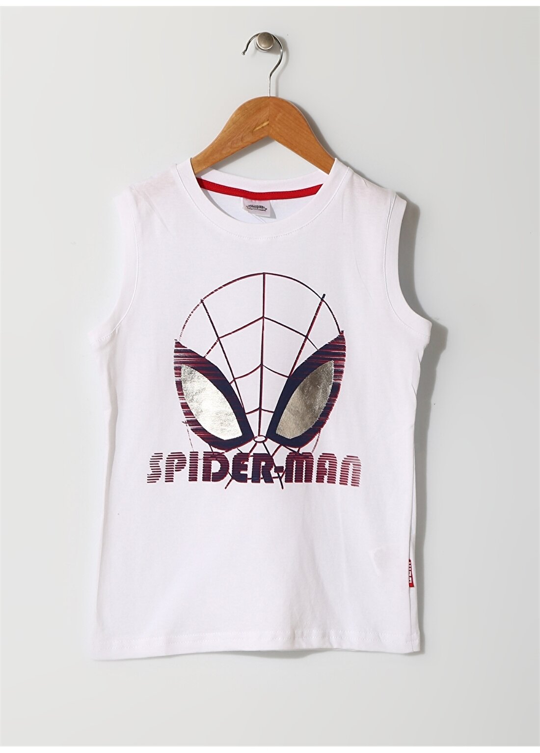 Limon Spider-Man Baskılı Beyaz Çocuk İç Giyim Atlet