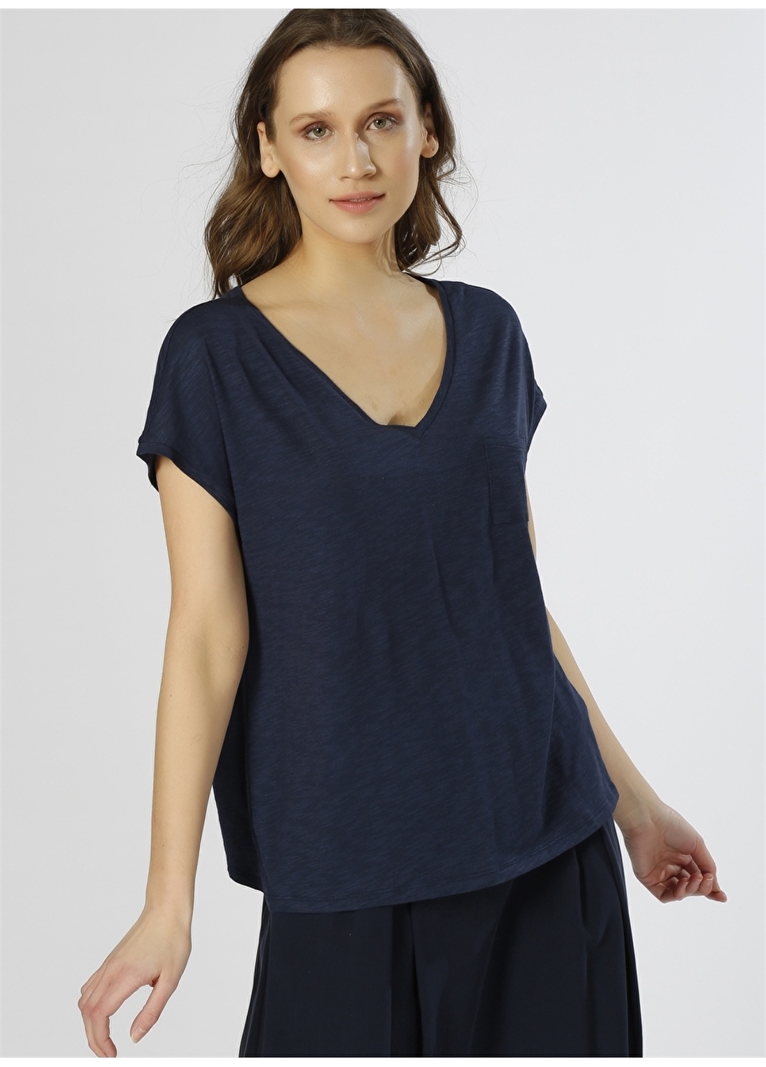 Benetton Basic Lacivert T-Shırt