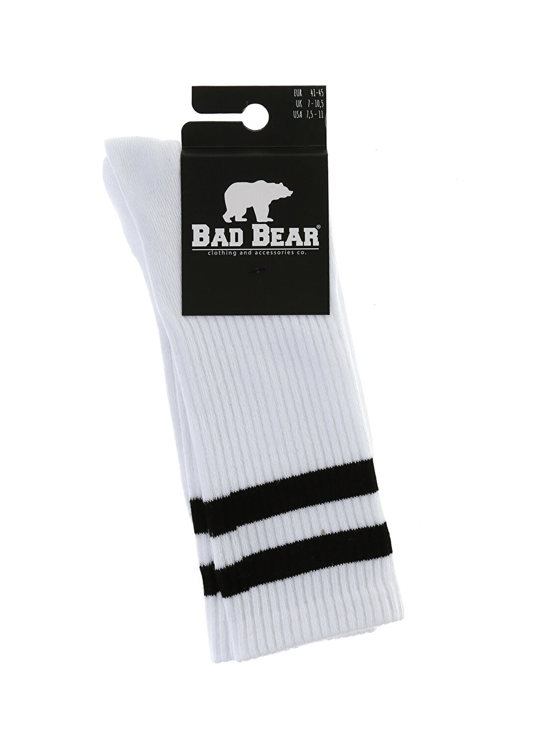 Bad Bear Siyah - Beyaz Erkek Çorap