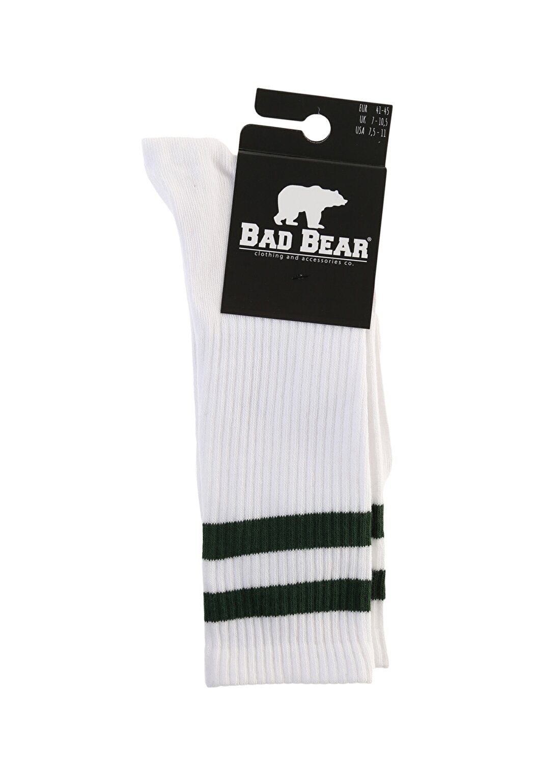 Bad Bear Beyaz Erkek Çorap