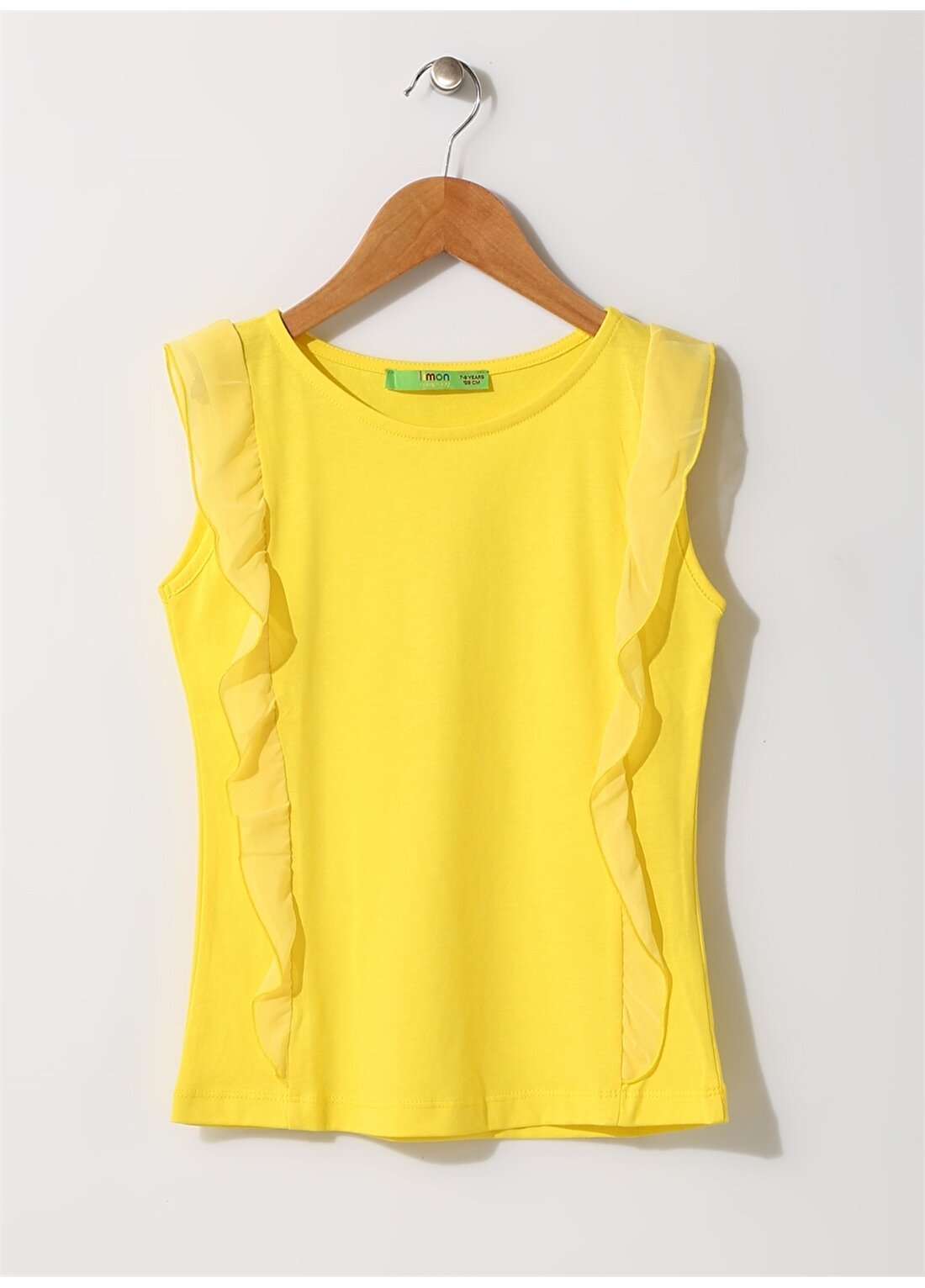 Limon Kız Çocuk Tüllü Sarı İç Giyim Atlet