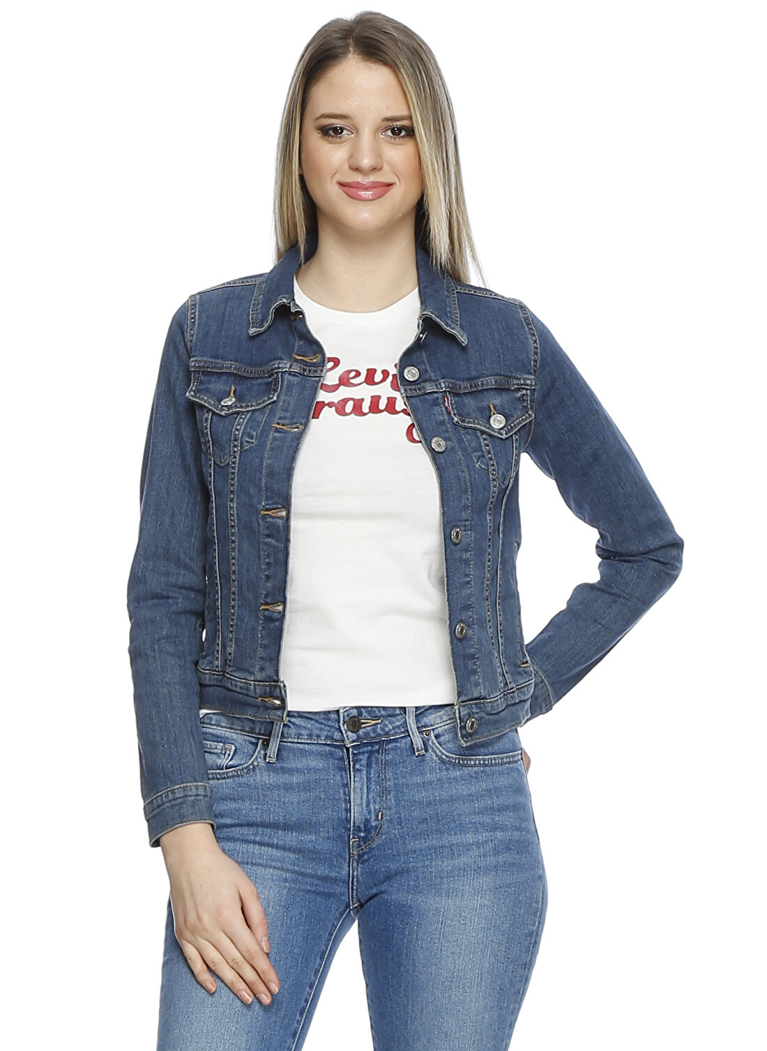 Levis Neon Lacivert Kadın Denim Ceket 29945-0014