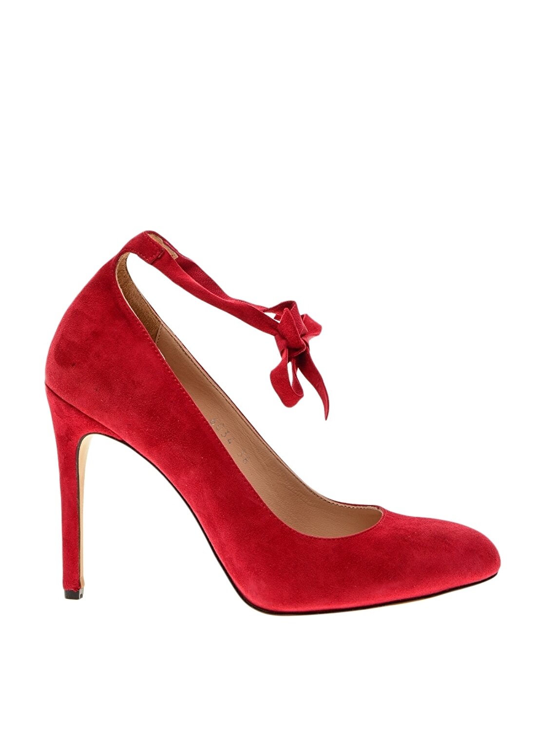 House Of Camellia Yüksek Topuk Gerçek Deri Kırmızı Kadın Düz Ayakkabı