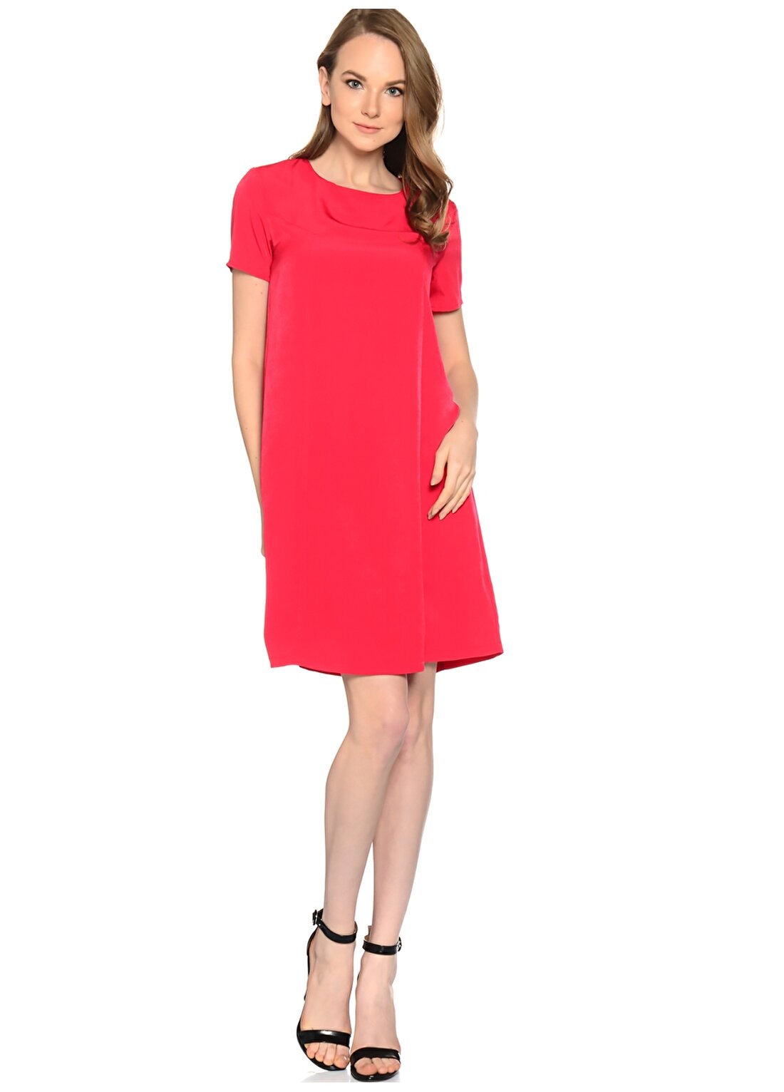 Limon 1798 Kırmızı Kadın Elbise