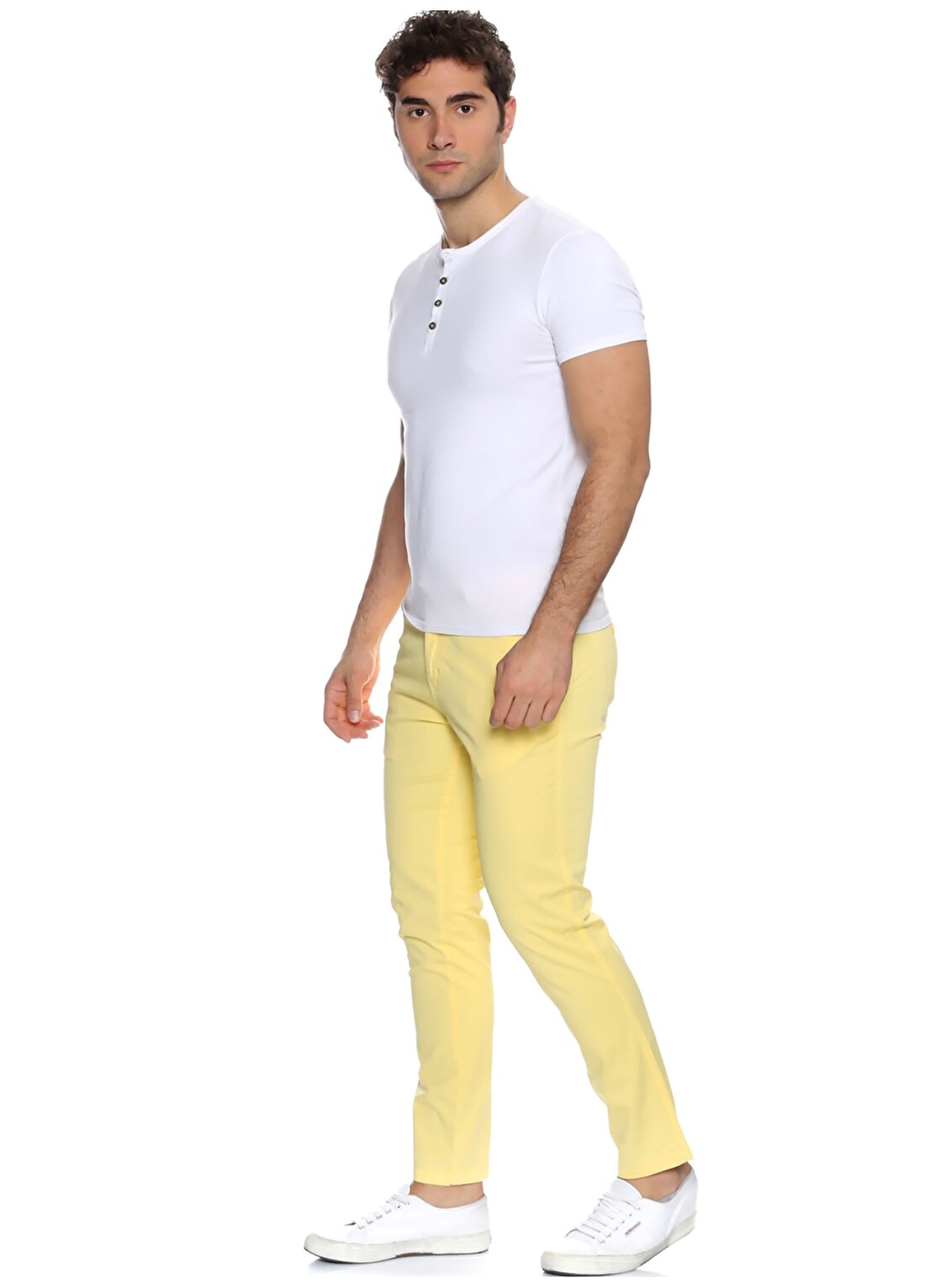 Limon Sarı Klasik Pantolon