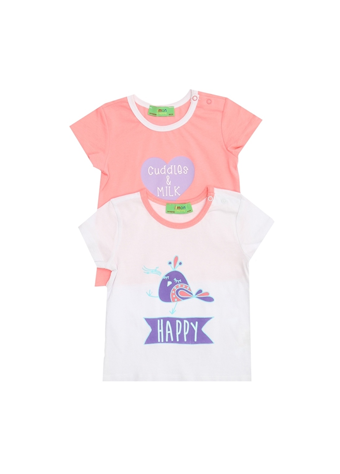 Limon Çok Renkli Kız Bebek T-Shirt