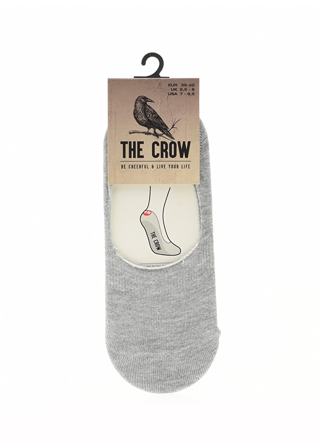 The Crow Gri Erkek Çorap 1001 Çetik Çorap