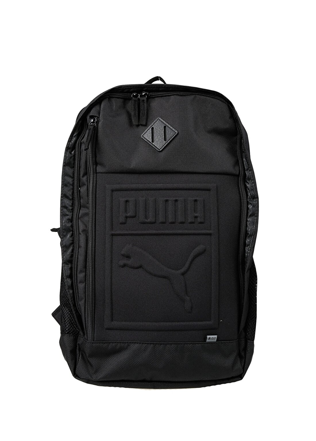 Puma 7558101 Dolgulu Ayarlanabilir Askılı Cepli Fermuarlı Logo Kabartmalı Siyahsırt Çantası