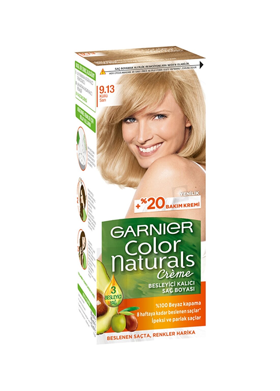 Garnier Color Naturals - 9.13 Küllü Sarı Saç Boyası