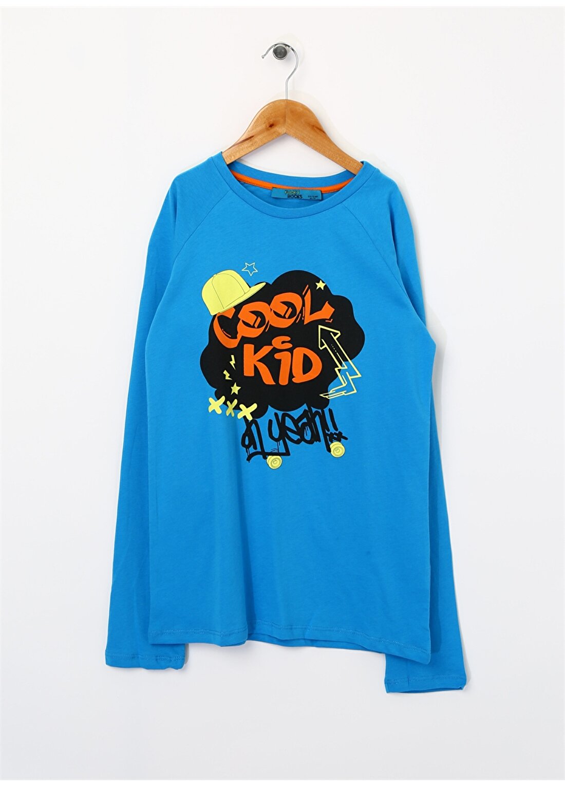 Funky Rocks Erkek Çocuk Saks Mavisi T-Shirt