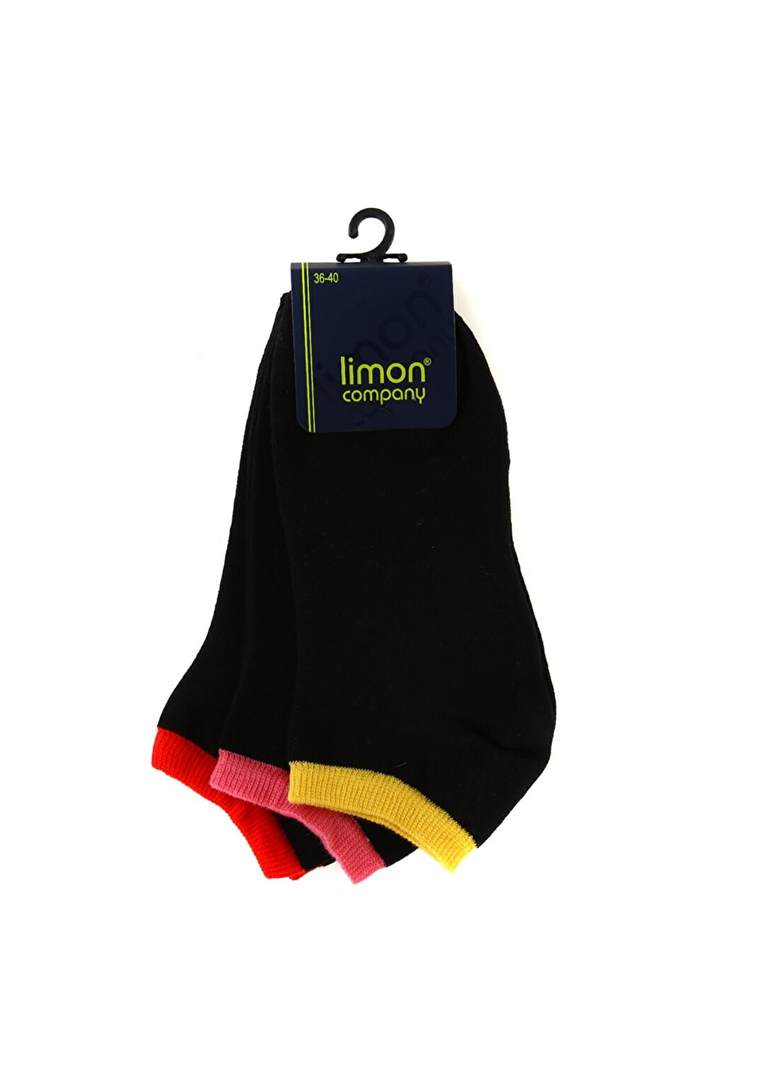 Limon Kadın Siyah Soket Çorap